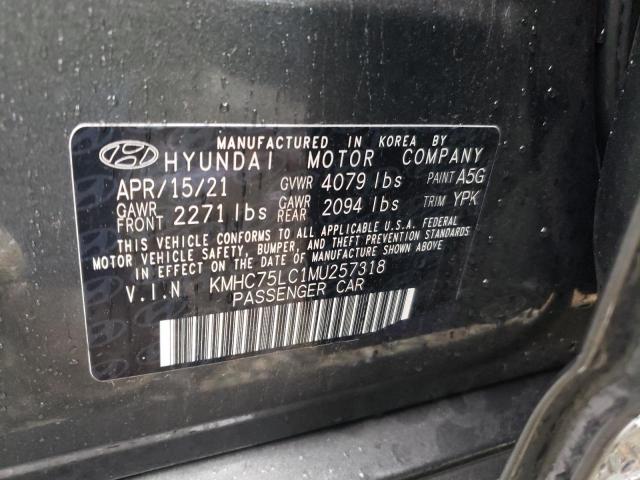 2021 HYUNDAI IONIQ SE KMHC75LC1MU257318