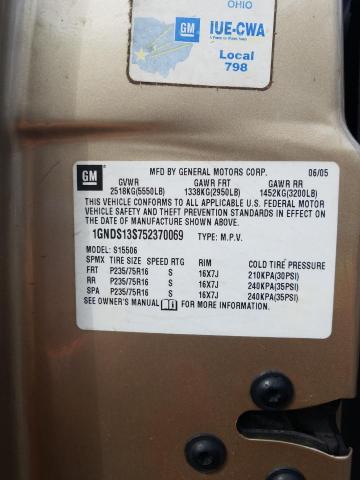 1GNDS13S752370069 Chevrolet Trailblaze 2005. Фото: 9