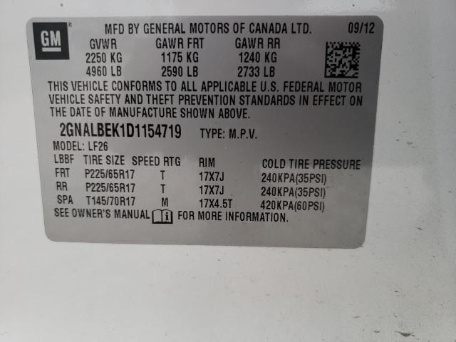 2013 CHEVROLET EQUINOX LS - 2GNALBEK1D1154719