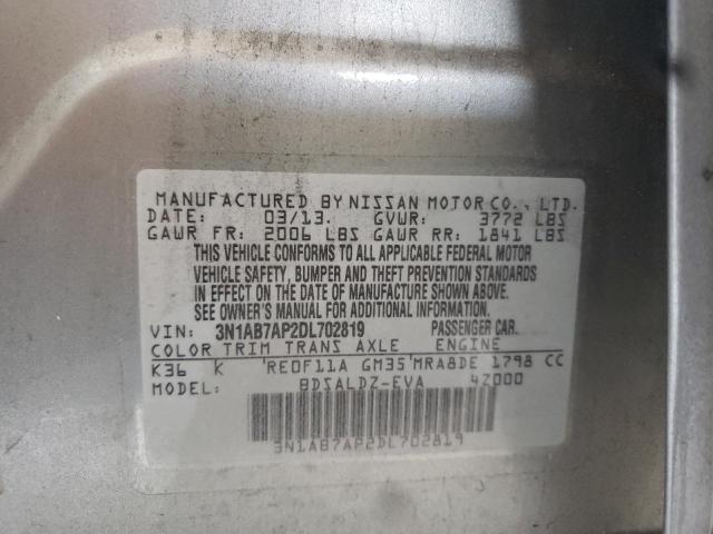 2013 NISSAN SENTRA - 3N1AB7AP2DL702819