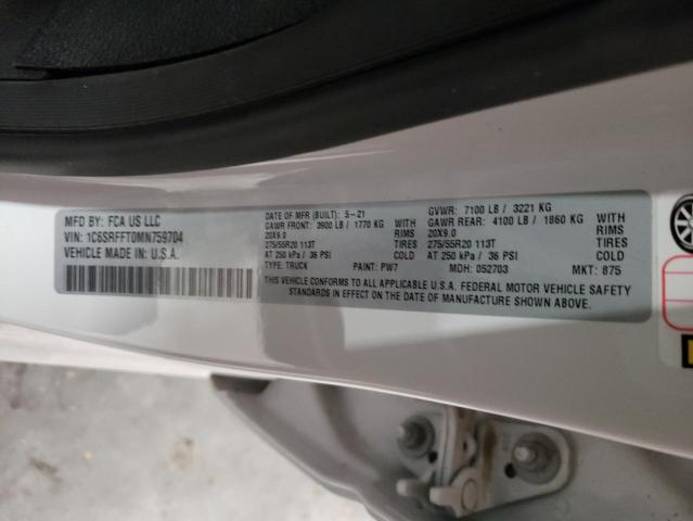 2021 RAM 1500 BIG H 1C6SRFFT0MN759704