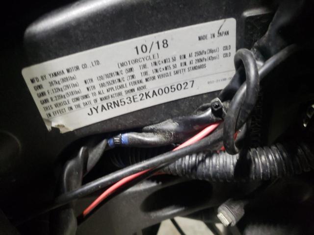 2019 YAMAHA MT09 JYARN53E2KA005027