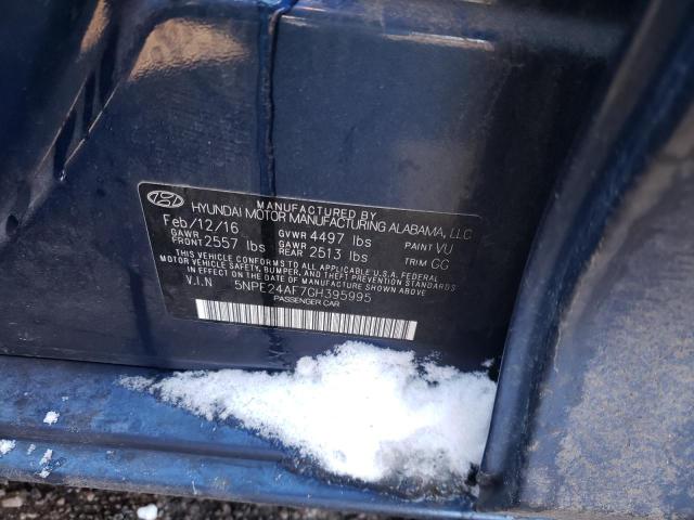 5NPE24AF7GH395995 Hyundai Sonata Se 2016. Фото: 9