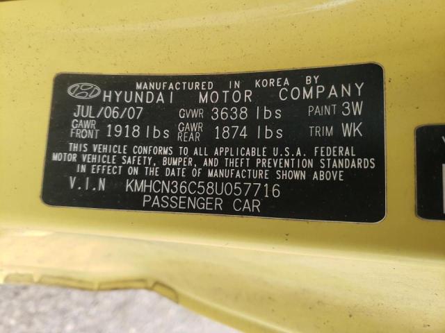 KMHCN36C58U057716 Hyundai Accent Se 2008. Фото: 9