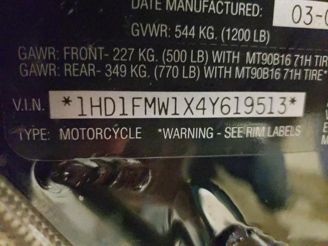 2004 HARLEY-DAVIDSON FLHTPI 1HD1FMW1X4Y619513