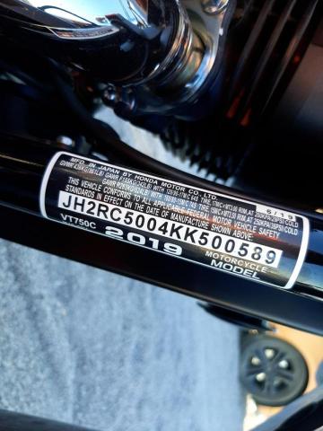 2019 HONDA VT750 C JH2RC5004KK500589