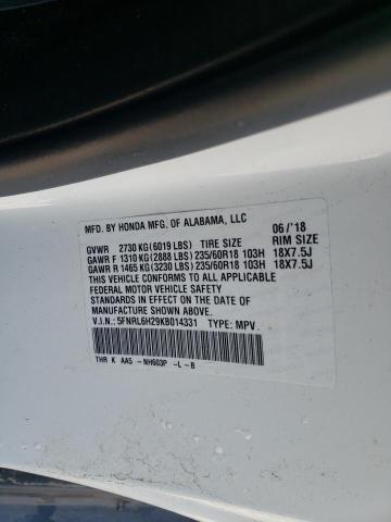 2019 HONDA ODYSSEY LX 5FNRL6H29KB014331