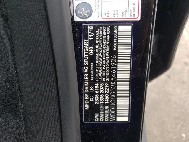 2019 MERCEDES-BENZ S 560 4MAT WDDUG8GB3KA461926