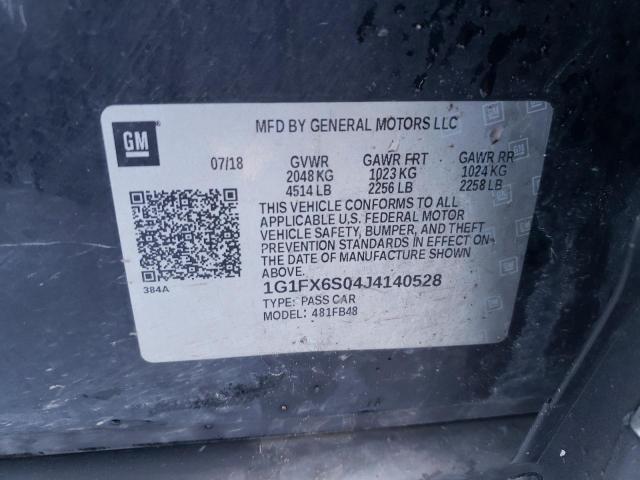 2018 CHEVROLET BOLT EV PR 1G1FX6S04J4140528