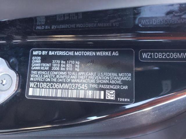 2021 TOYOTA SUPRA WZ1DB2C06MW037545