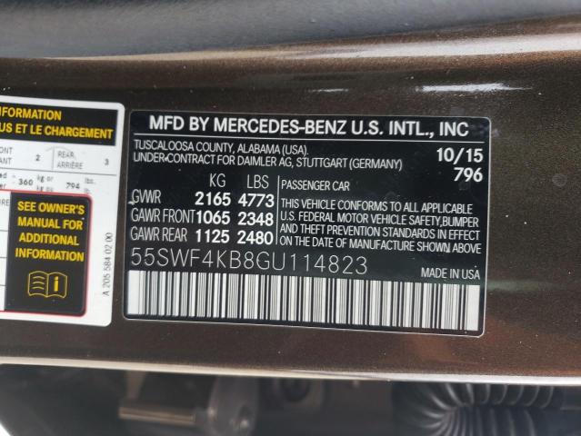 55SWF4KB8GU114823 Mercedes-Benz C 300 4Mat 2016. Фото: 9