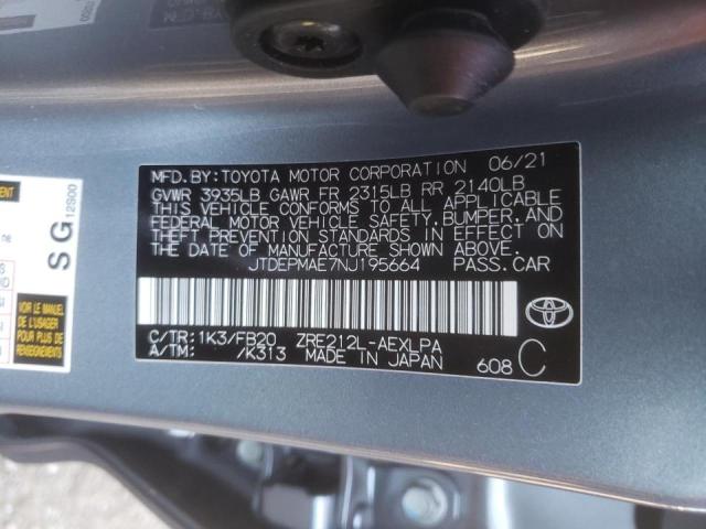 2022 TOYOTA COROLLA LE - JTDEPMAE7NJ195664