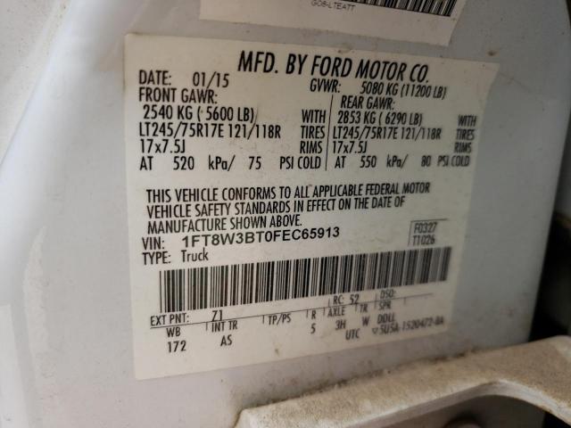 2015 FORD F350 SUPER 1FT8W3BT0FEC65913