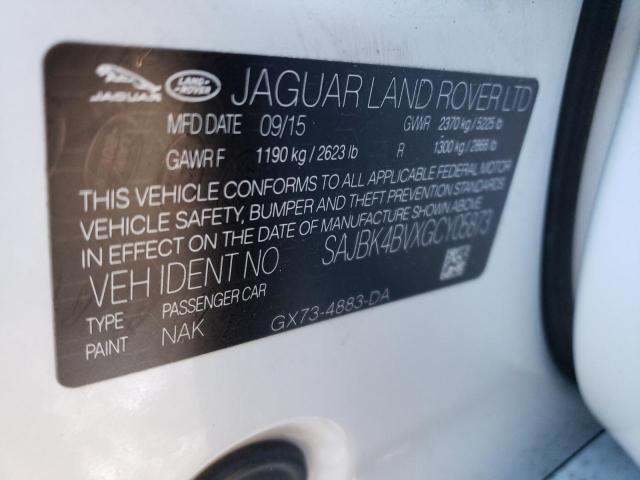 2016 JAGUAR XF PRESTIG SAJBK4BVXGCY05873