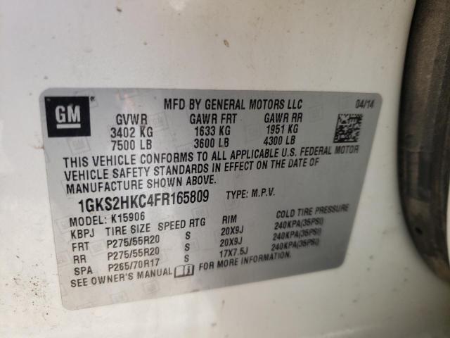 2015 GMC YUKON 1GKS2HKC4FR165809