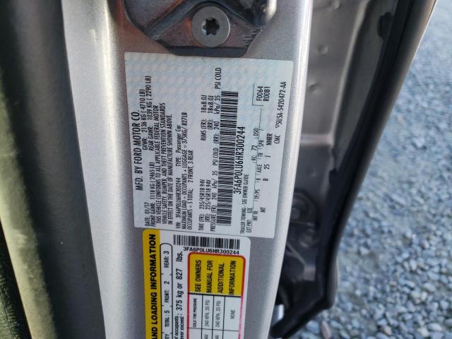 3FA6P0LU6HR300244 Ford Fusion Se 2017. Фото: 9