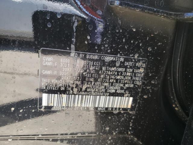 2021 SUBARU ASCENT PRE 4S4WMAHDXM3400109