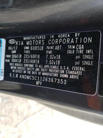 2018 KIA SEDONA SX KNDMC5C11J6367353