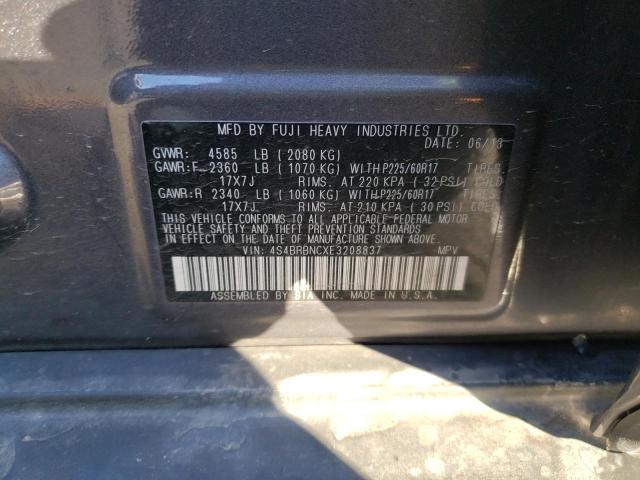 4S4BRBNCXE3208837 Subaru Outback 2. 2014. Фото: 9