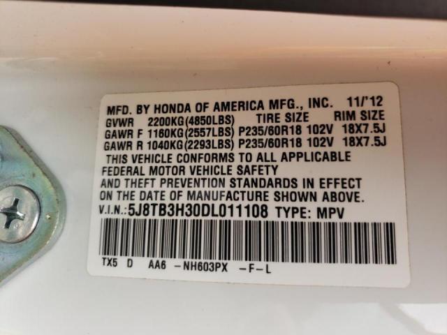 2013 ACURA RDX - 5J8TB3H30DL011108
