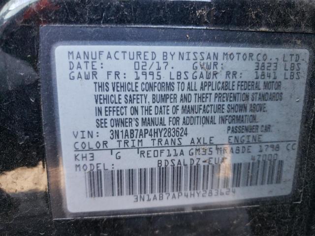 2017 NISSAN SENTRA S 3N1AB7AP4HY283624