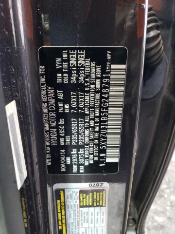 2015 HYUNDAI SANTA FE 5XYZU3LB5FG248791