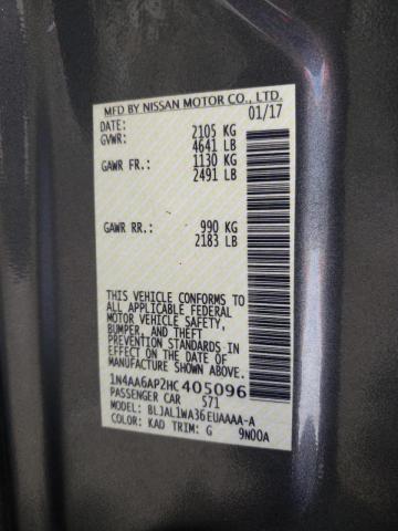 1N4AA6AP2HC405096 Nissan Maxima 3.5 2017. Фото: 9