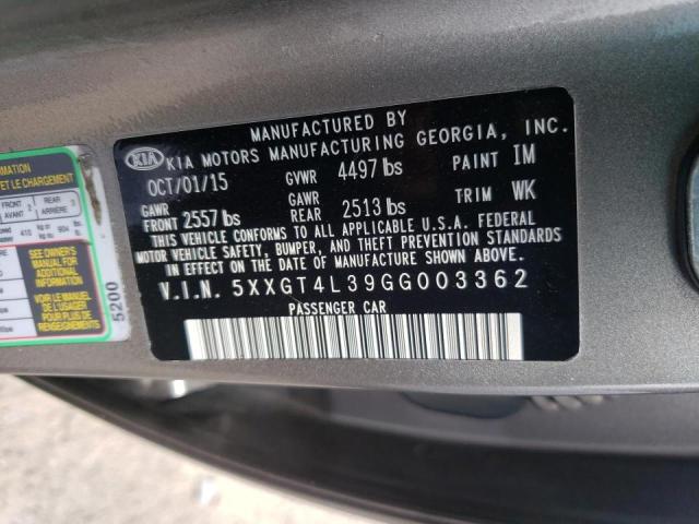 2016 KIA OPTIMA LX 5XXGT4L39GG003362