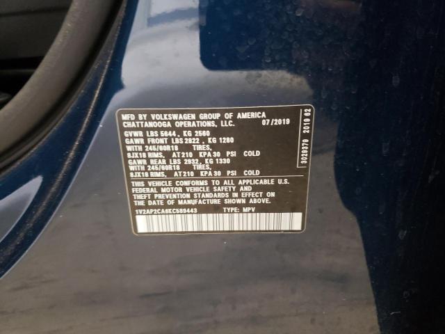 2019 VOLKSWAGEN ATLAS S 1V2AP2CA6KC589443