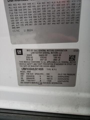 2020 BUICK ENVISION LRBFXASA8LD214506