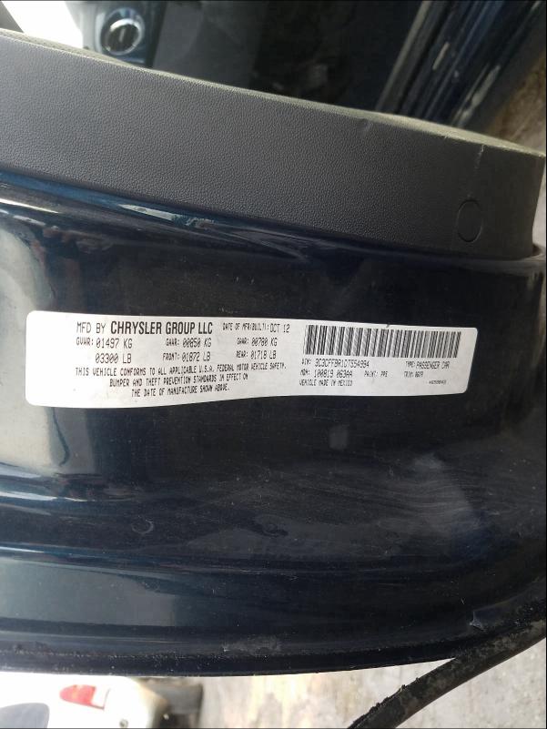 2013 FIAT 500 SPORT 3C3CFFBR1DT554994