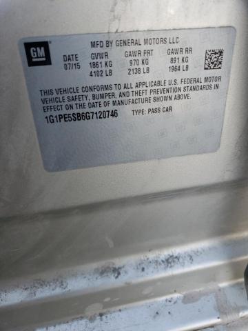 1G1PE5SB6G7120746 Chevrolet Cruze Limi 2016. Фото: 9