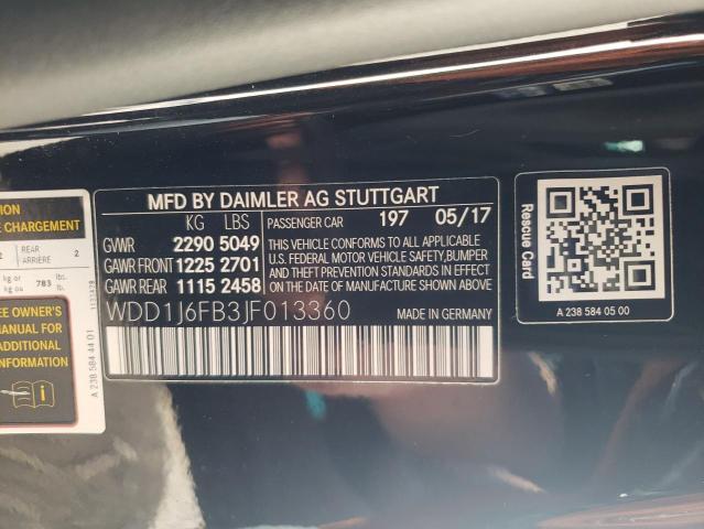 2018 MERCEDES-BENZ E 400 - WDD1J6FB3JF013360