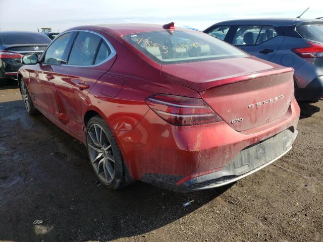 2022 GENESIS G70 BASE KMTG34TAXNU088932