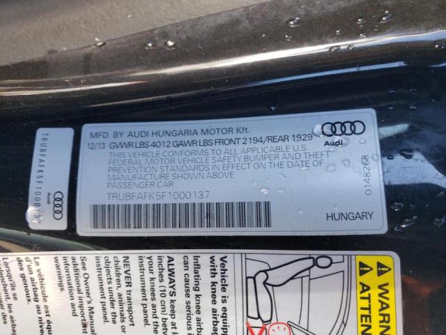 2015 AUDI TT TRUBFAFK5F1000137