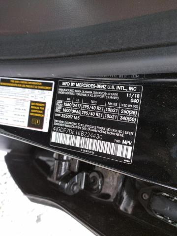 2019 MERCEDES-BENZ GLS 550 4M 4JGDF7DE1KB224430