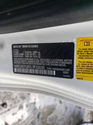 2020 BMW M2 COMPETI WBS2U7C07L7F33035