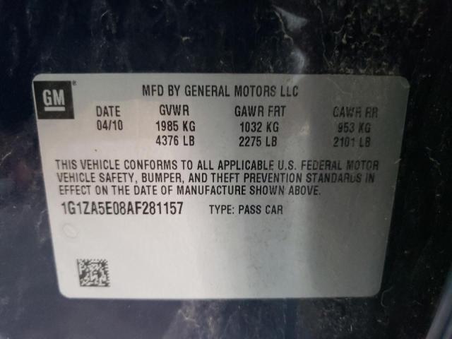 2010 CHEVROLET MALIBU LS - 1G1ZA5E08AF281157