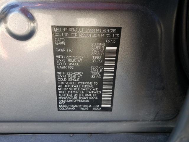2015 NISSAN ROGUE S - KNMAT2MT0FP582466