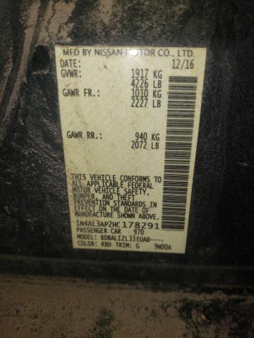 2017 NISSAN ALTIMA 2.5 - 1N4AL3AP2HC178291