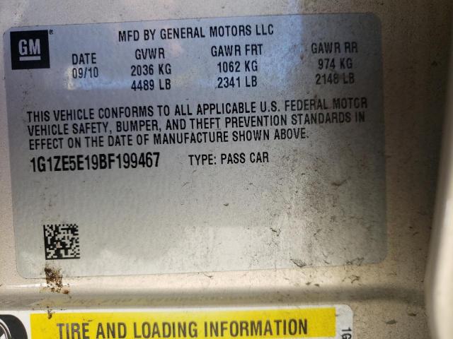 2011 CHEVROLET MALIBU LTZ - 1G1ZE5E19BF199467