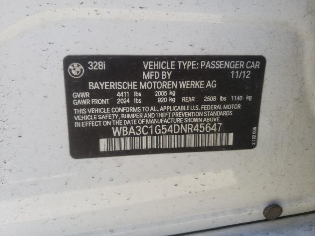 WBA3C1G54DNR45647 Bmw 328 I Sule 2013. Фото: 9