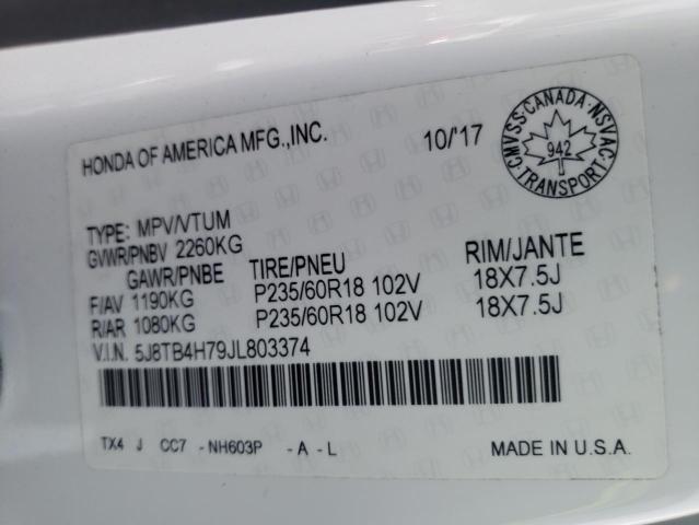2018 ACURA RDX ADVANC 5J8TB4H79JL803374