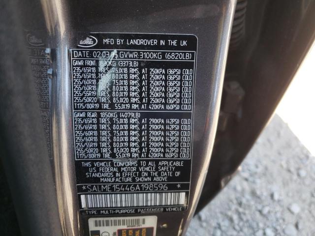 SALME15446A198596 Land Rover Range Rove 2006. Фото: 9