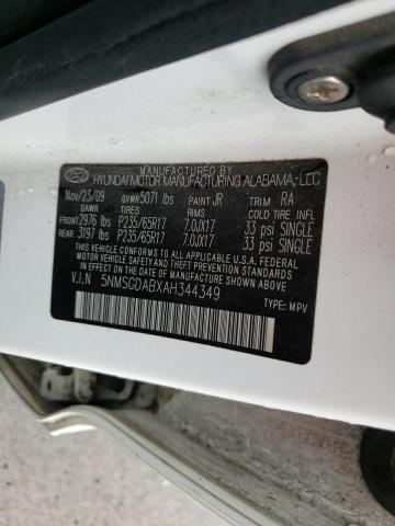 5NMSGDABXAH344349 Hyundai Santa Fe G 2010. Фото: 9