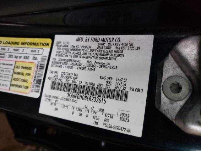 2014 FORD FUSION SE - 3FA6P0HD8ER232615