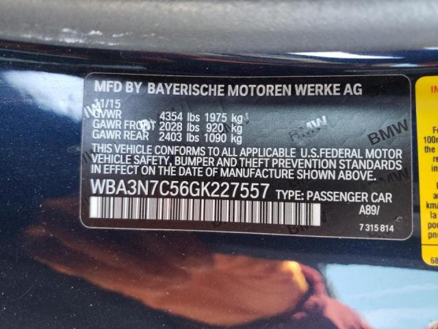 2016 BMW 428 I WBA3N7C56GK227557