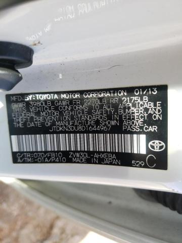 2013 TOYOTA PRIUS - JTDKN3DU8D1644967