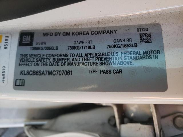KL8CB6SA7MC707061 Chevrolet Spark Ls 2021. Фото: 9
