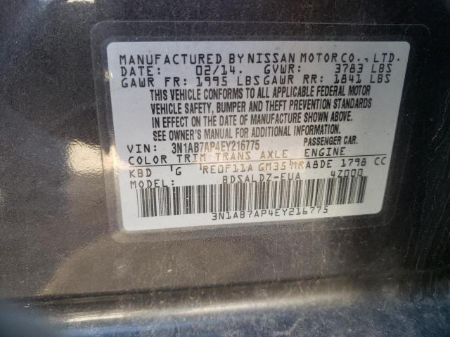 2014 NISSAN SENTRA S - 3N1AB7AP4EY216775